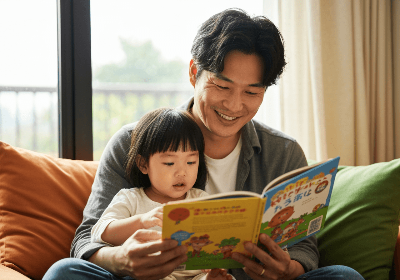 Parent and child learning together